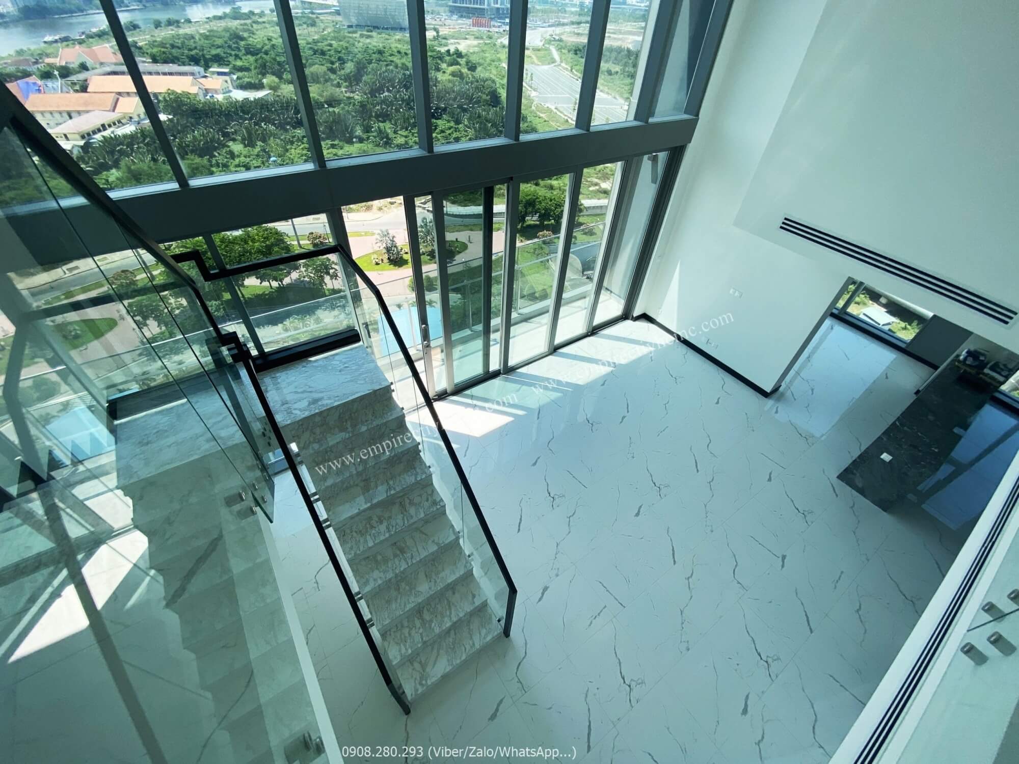 DUPLEX EMPIRE CITY FOR SALE LOCATED ON HIGH FLOOR WITH AMAZING VIEW TO THE RIVER